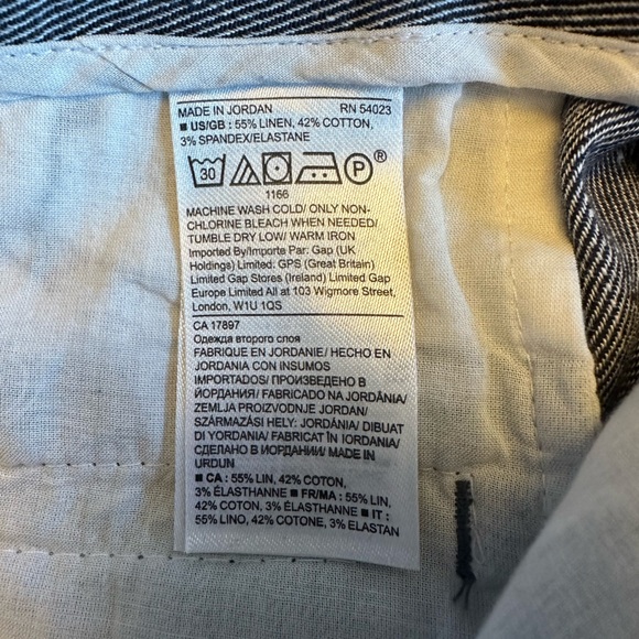 Banana Republic Cropped Linen Blend Pant in Size 2 - Picture 7 of 9